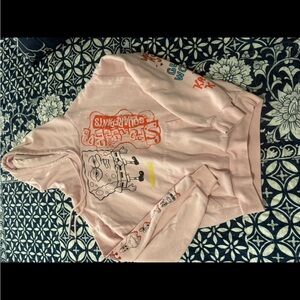 SpongeBob SquarePants womens Pink Hoodie